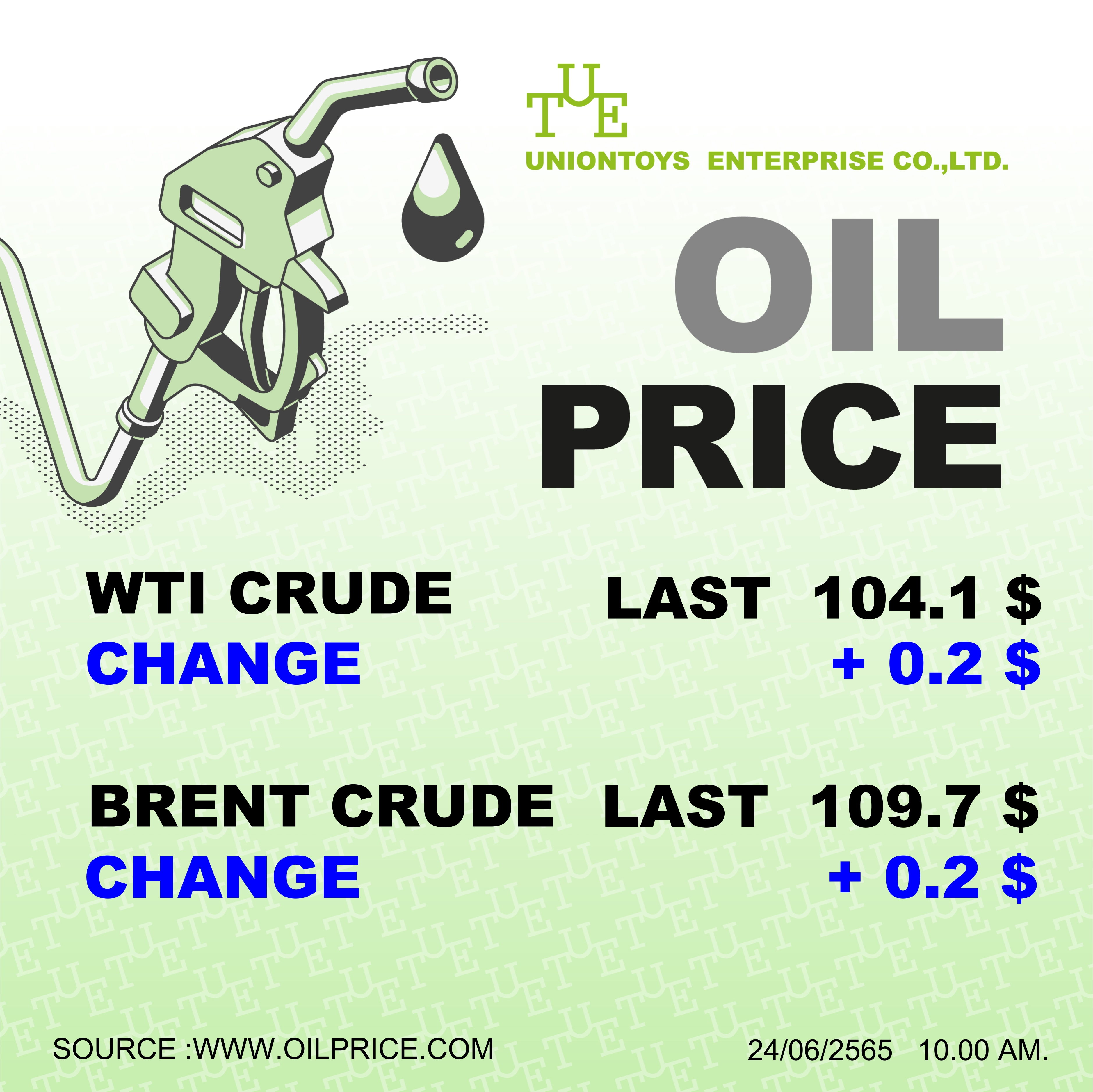 Uniontoys Oil Price Update - 26-06-2022